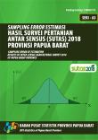 Sampling Error Of Estimation Results Of Inter-Censal Agricultural Survey 2018 Of Papua Barat Province, A3-Series