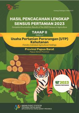 Hasil Pencacahan Lengkap Sensus Pertanian 2023 - Tahap II Usaha Pertanian Perorangan (UTP) Kehutanan Provinsi Papua Barat