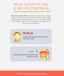 NTP Papua Barat Desember 2019 Sebesar 102,22 Persen.