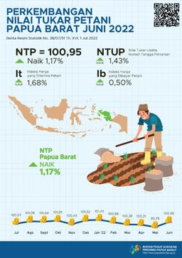 Perkembangan Nilai Tukar Petani Provinsi Papua Barat Juni 2022