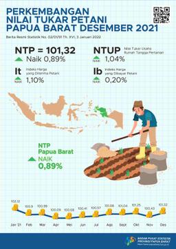 Perkembangan Nilai Tukar Petani Provinsi Papua Barat Desember 2021