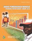 Indeks Pembangunan Manusia Provinsi Papua Barat 2013