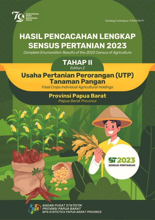 Hasil Pencacahan Lengkap Sensus Pertanian 2023 - Tahap II: Usaha Pertanian Perorangan (UTP) Tanaman Pangan Provinsi Papua Barat